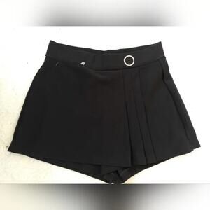 NWT Lemite Black High Rise Culotte Skort Shorts Under Skirt Women's Size Small